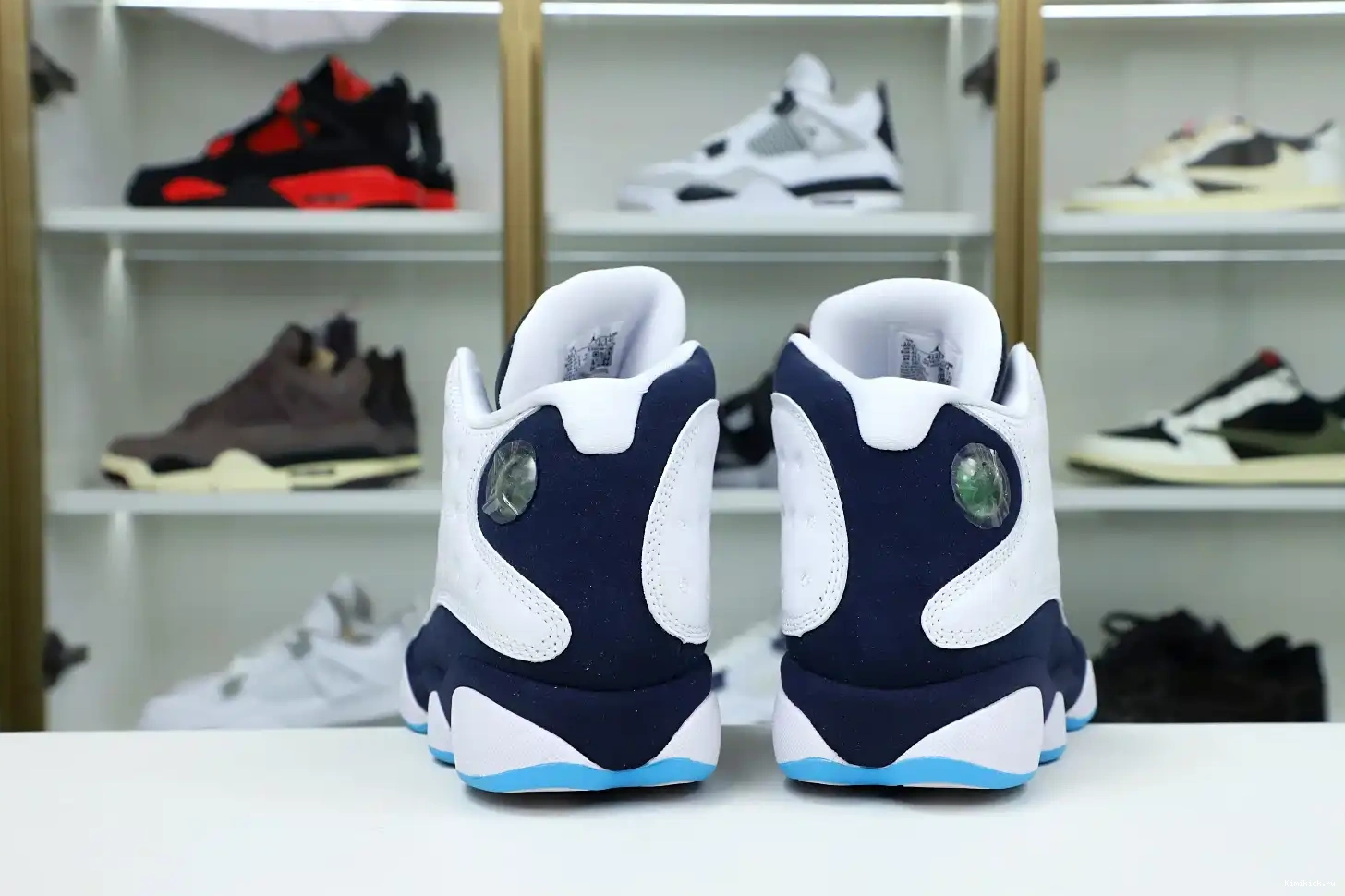 AIR WHITE POWDER 414571-144 13 JORDAN BLUE OBSIDIAN RETRO Kimikick 0612